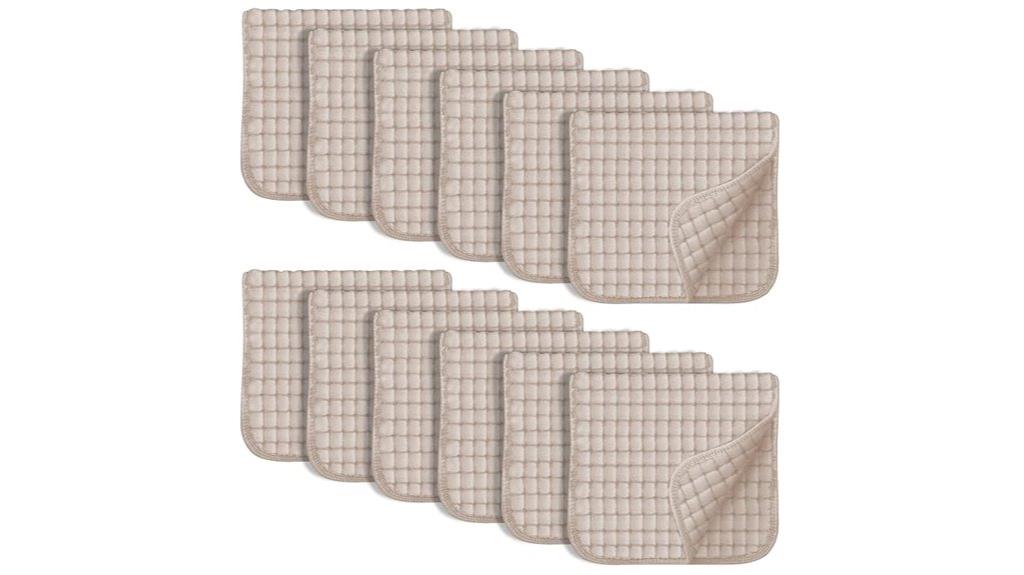 12 pack baby burp cloths