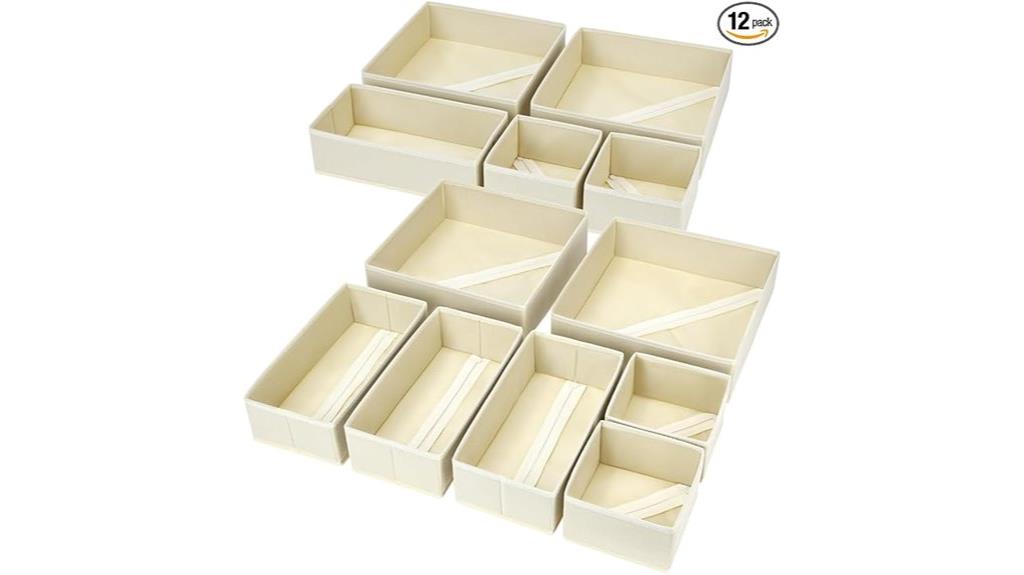 12 pack clothing drawer dividers