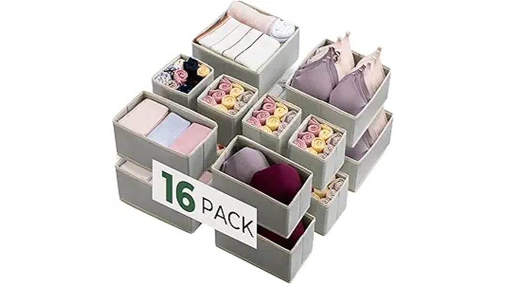 16 piece drawer storage set