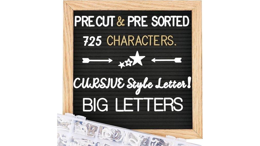 adjustable felt letter board