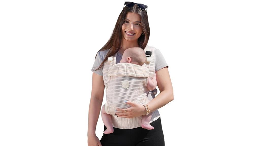 adjustable mesh baby carrier