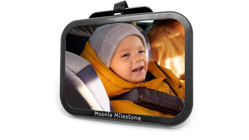 adjustable shatterproof baby mirror
