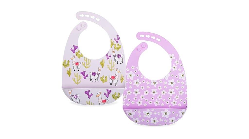 adjustable silicone bibs pack