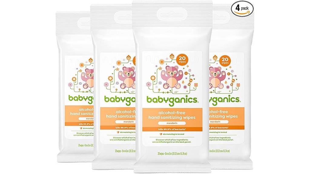 alcohol free mandarin wipes