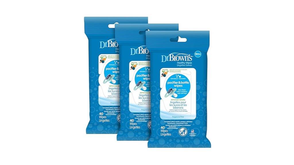 baby bottle and pacifier wipes