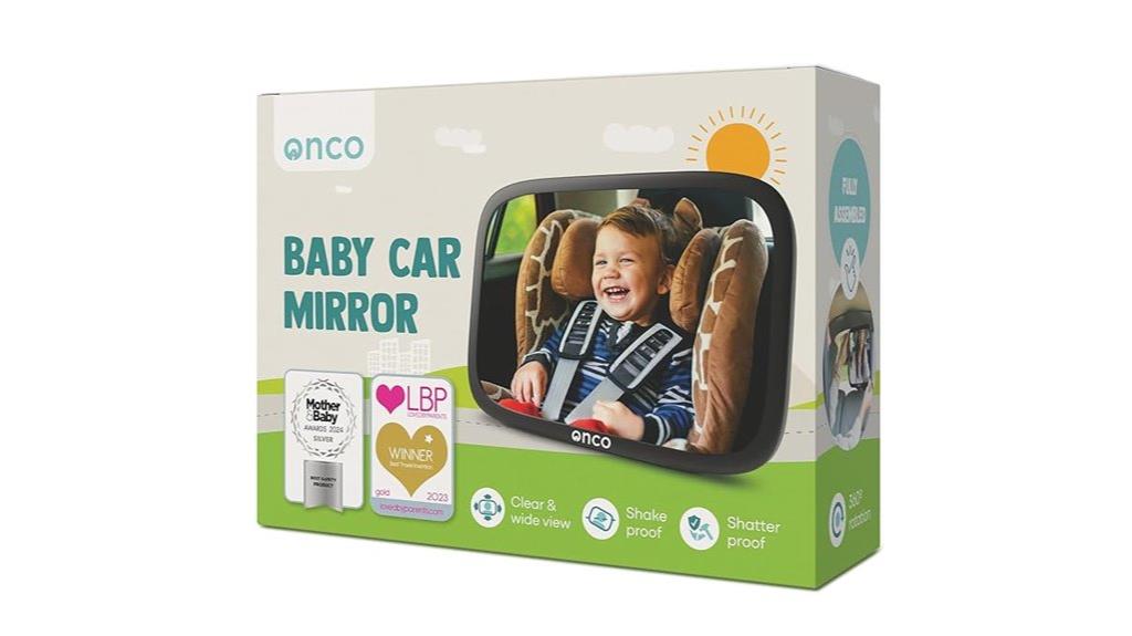 baby car mirror rotation