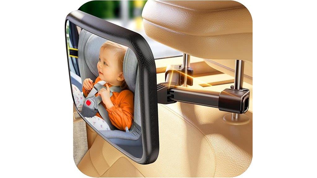 baby car mirror with hook