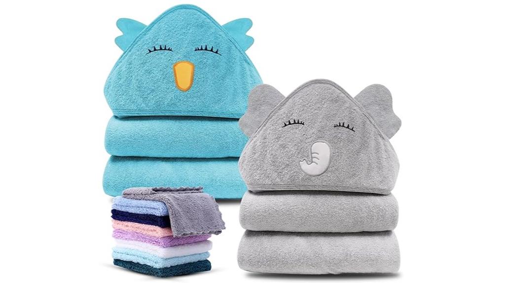 baby castle hooded towel