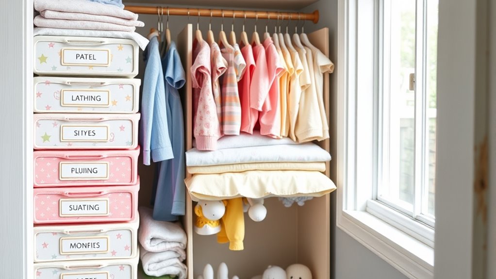 baby closet organization tools