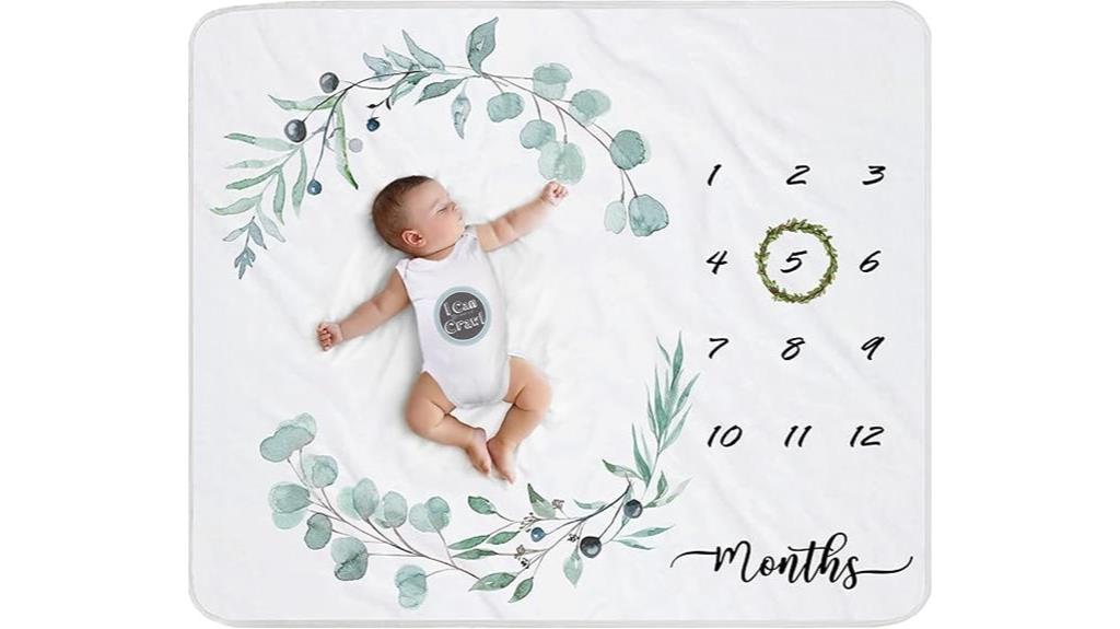 baby growth tracking blanket