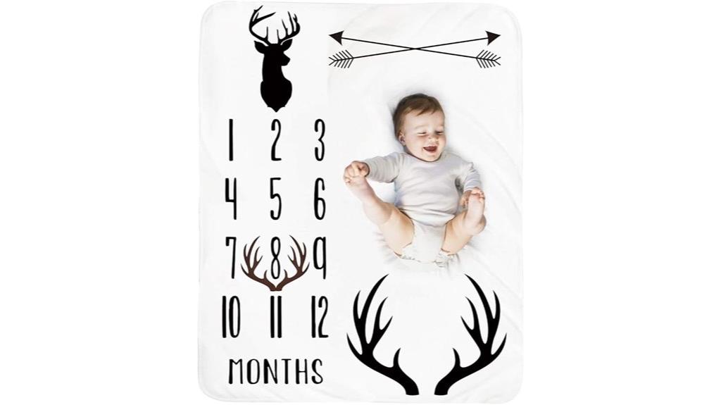 baby milestone blanket boys