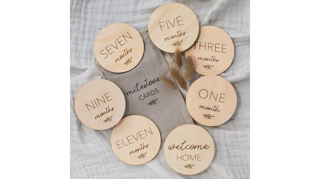 baby milestone card set