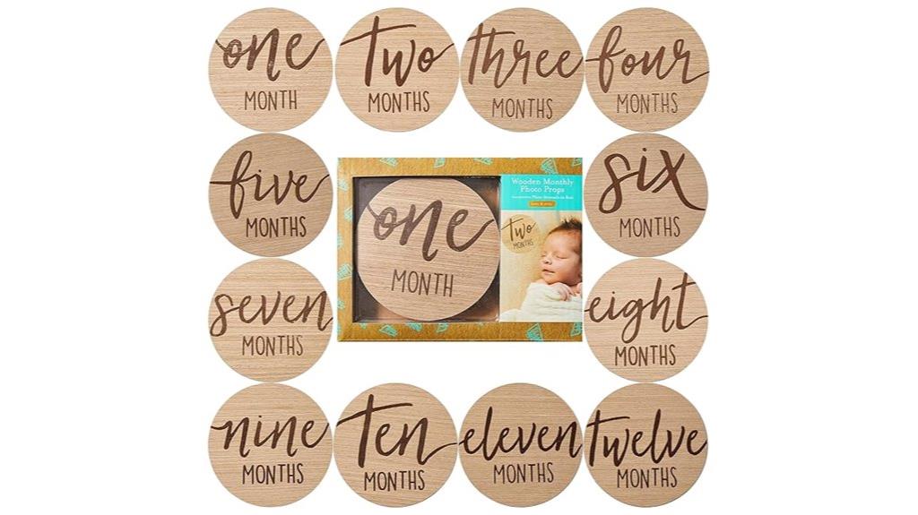 baby milestone disc set
