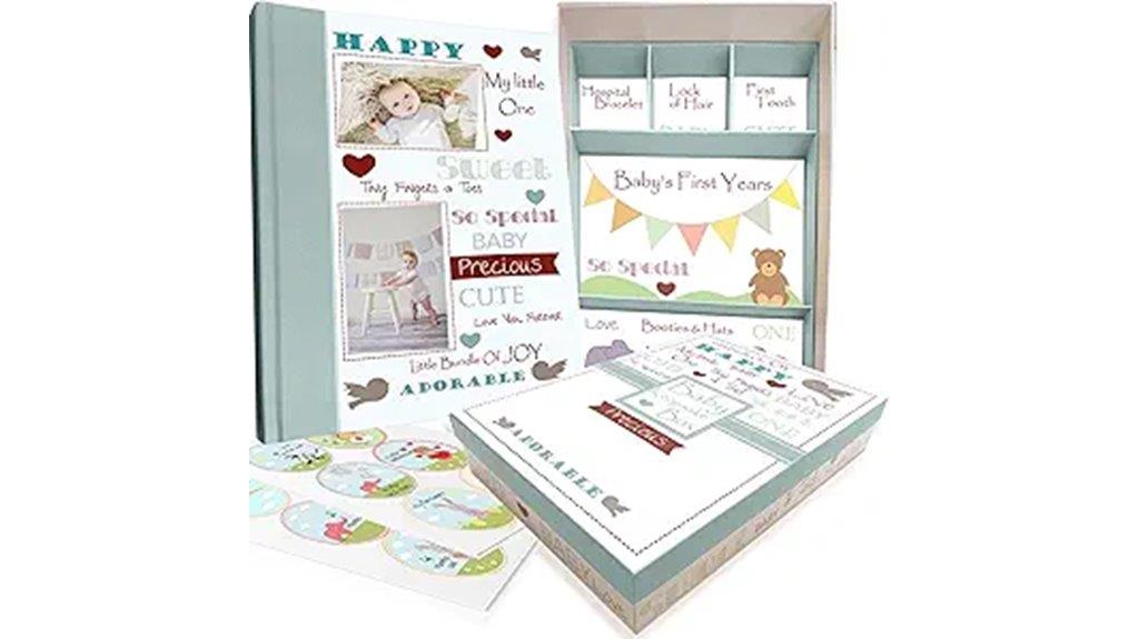 baby milestone keepsake set