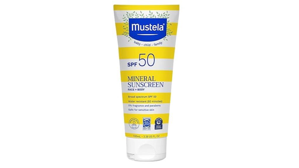 baby mineral sunscreen lotion