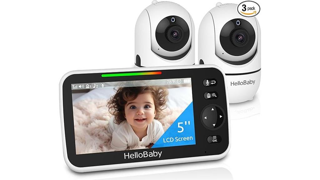 baby monitor with 2 cameras