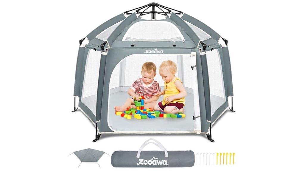 baby playpen with sunshade