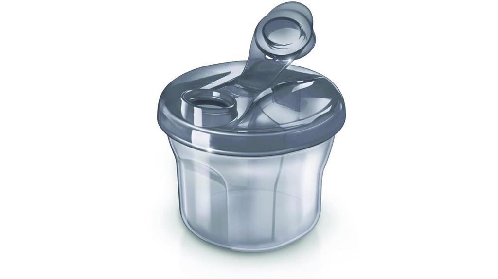 baby powder and snack cup
