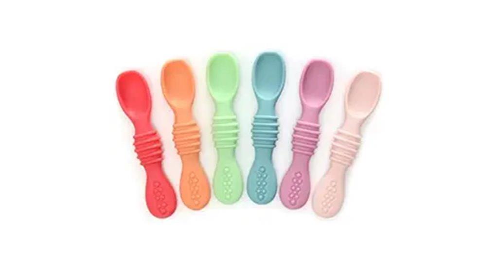 baby silicone spoon set
