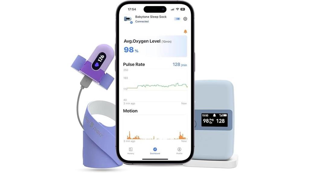 baby sleep monitoring sock