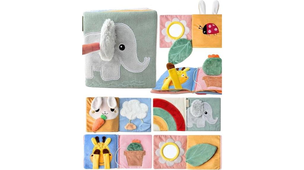 baby soft mirror book