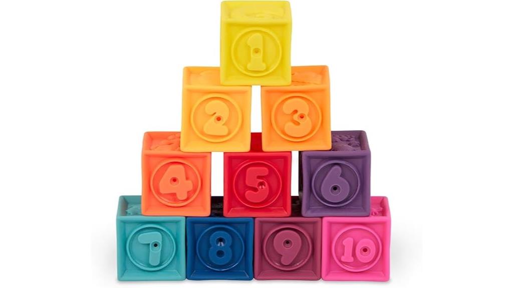 baby stacking and building blocks