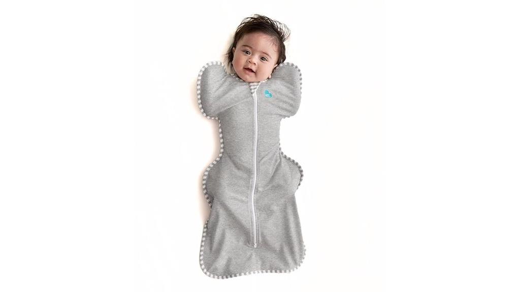 baby swaddle gray sleeper
