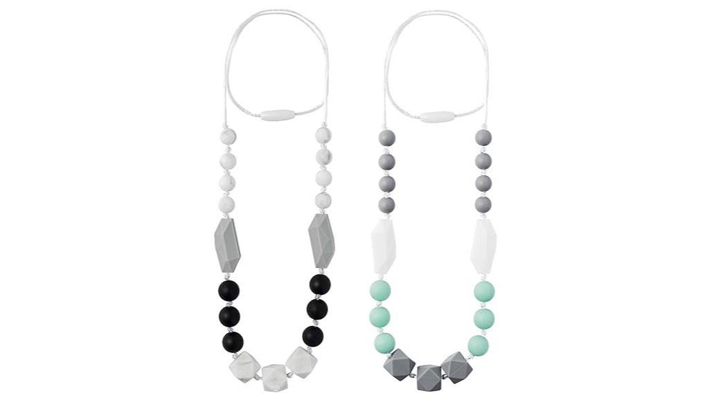baby teething necklace set