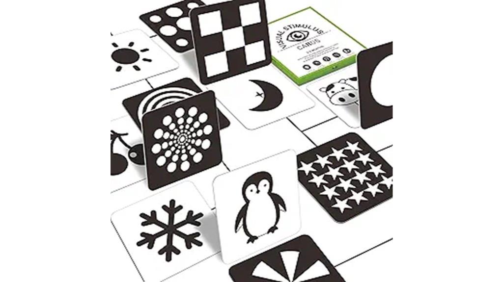 baby visual stimulus flashcards