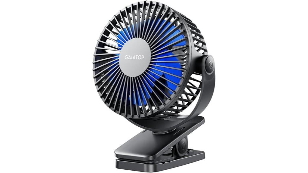battery operated clip on fan