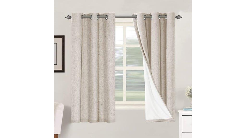 blackout linen curtain panels