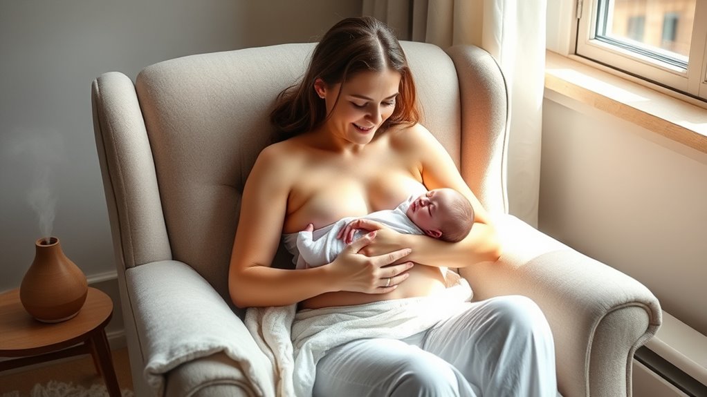 breastfeeding comfort and pain