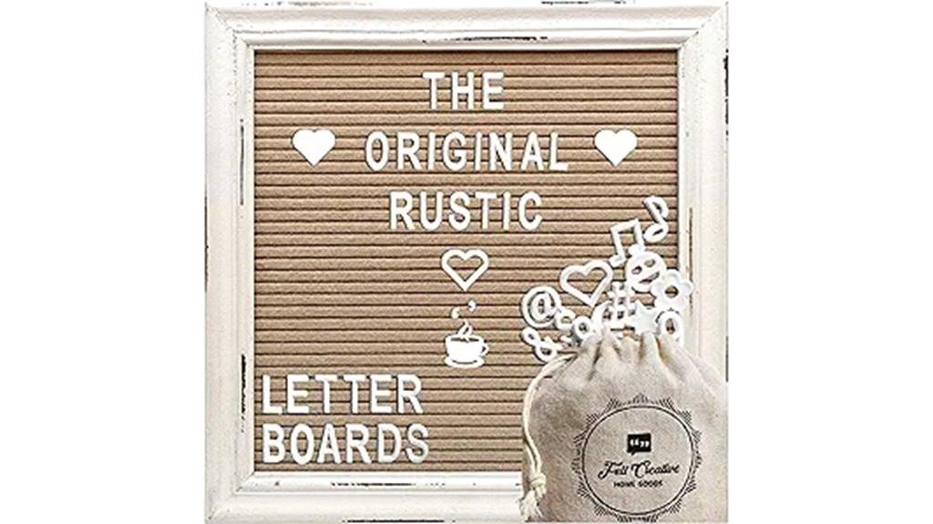 cappuccino felt letter board