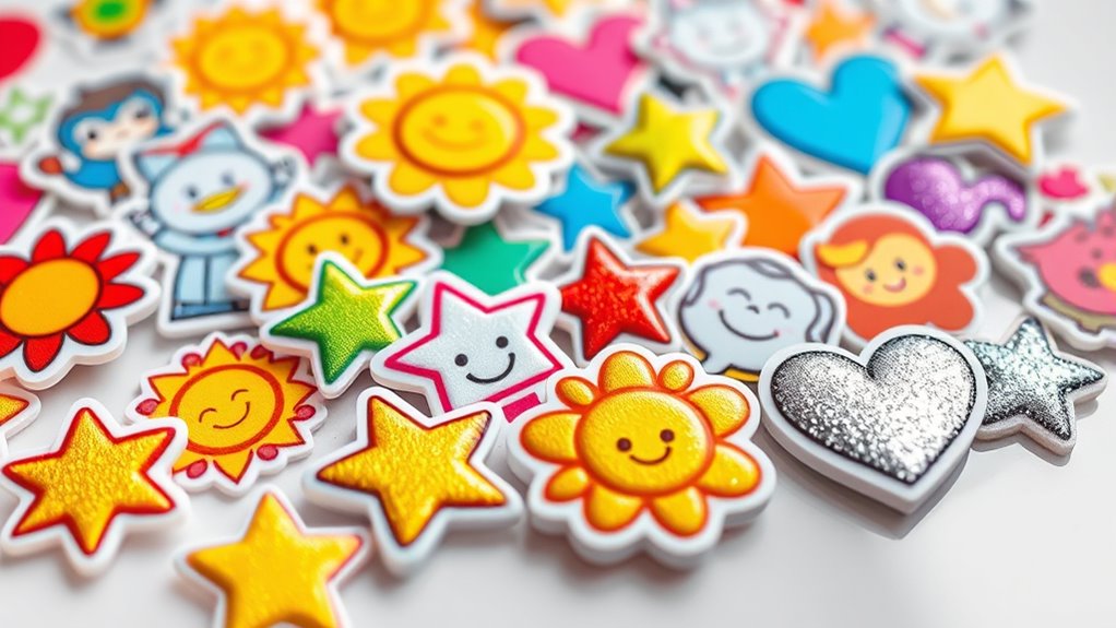 child friendly durable appealing stickers