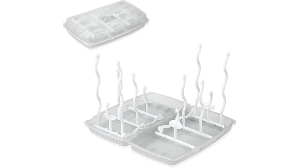 collapsible travel bottle rack