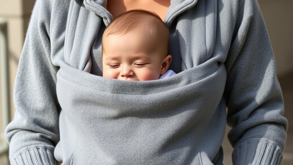 comfortable baby carrier hoodies