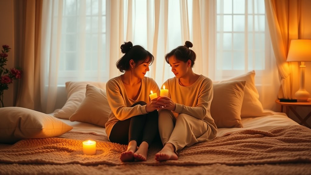 create relaxing cozy space