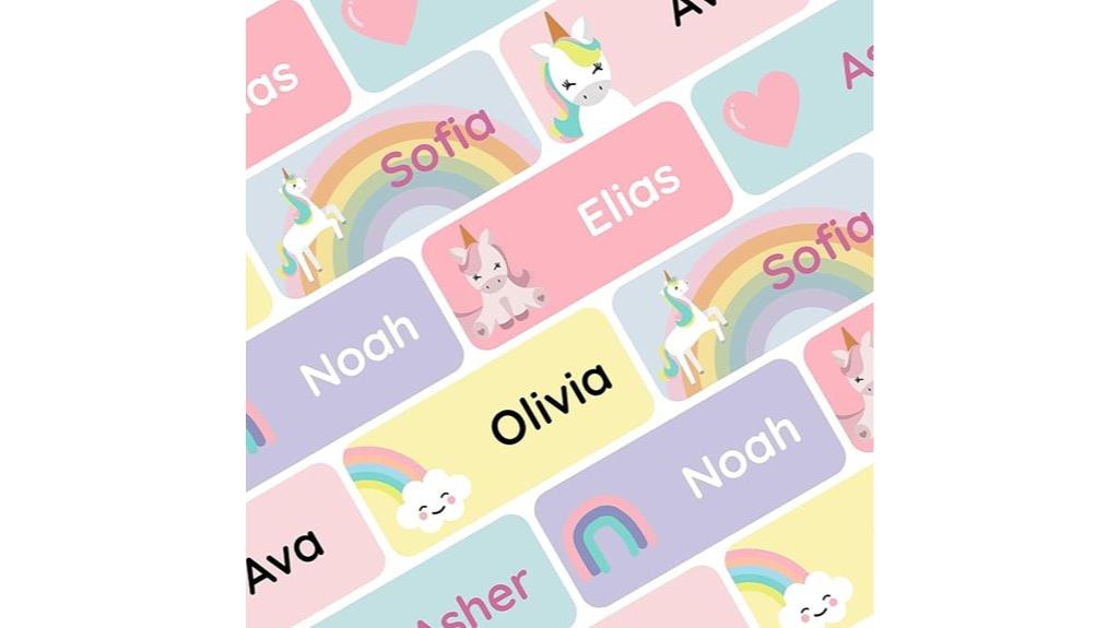 custom kids name labels