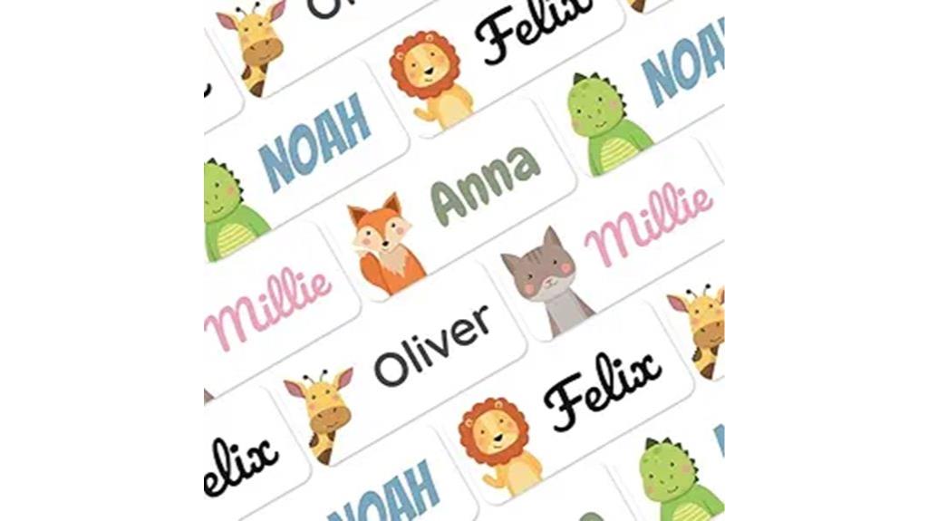 custom kids name labels