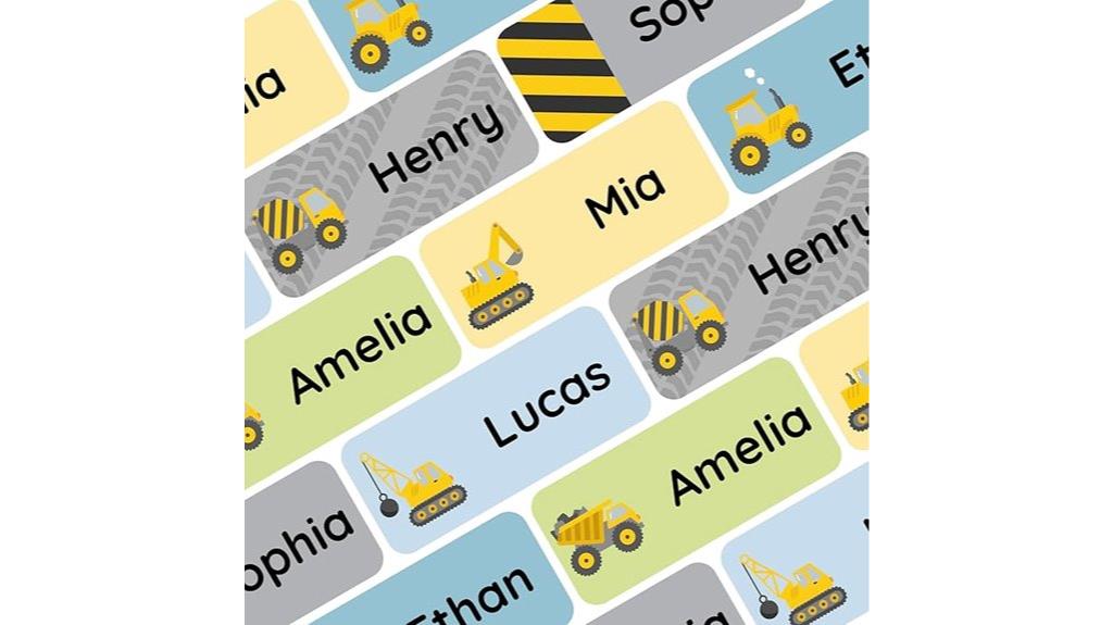 custom waterproof kid labels