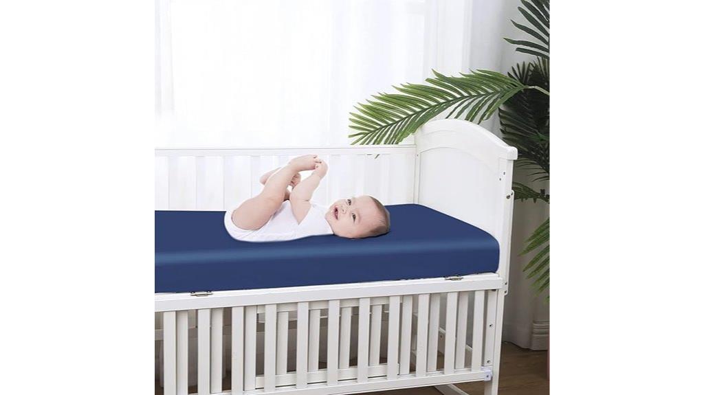 deep breathable bamboo crib sheet