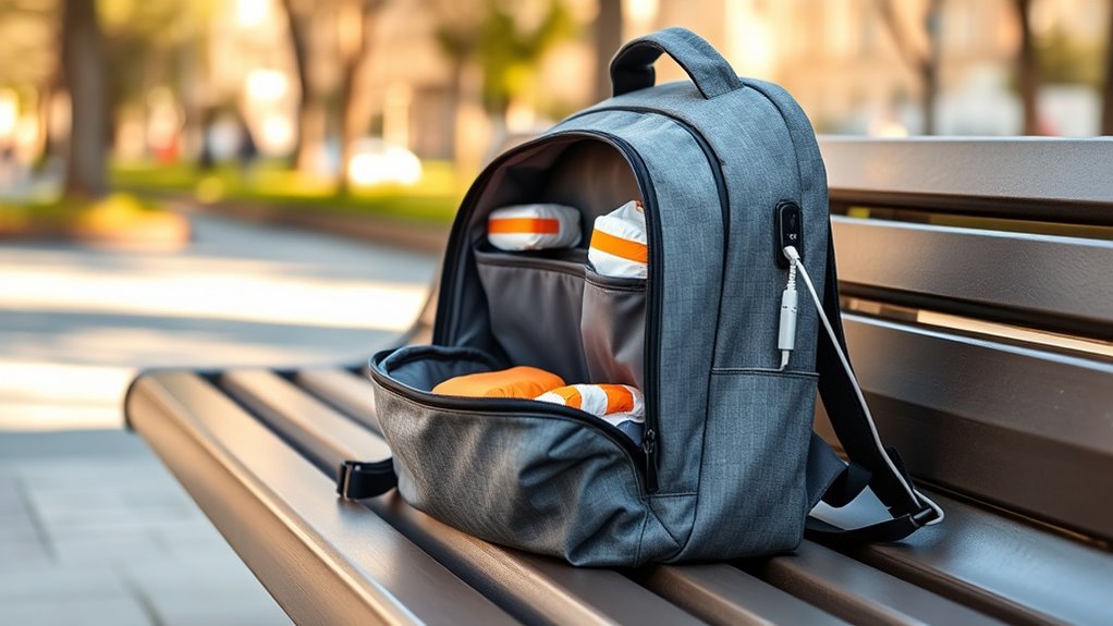 diaper backpack with usb