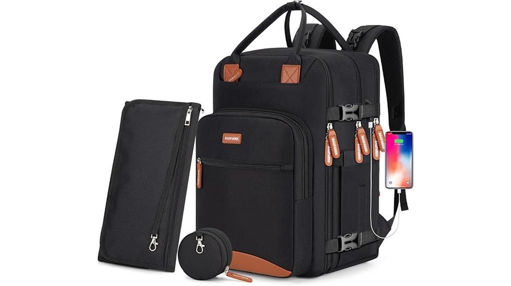 diaper backpack with usb