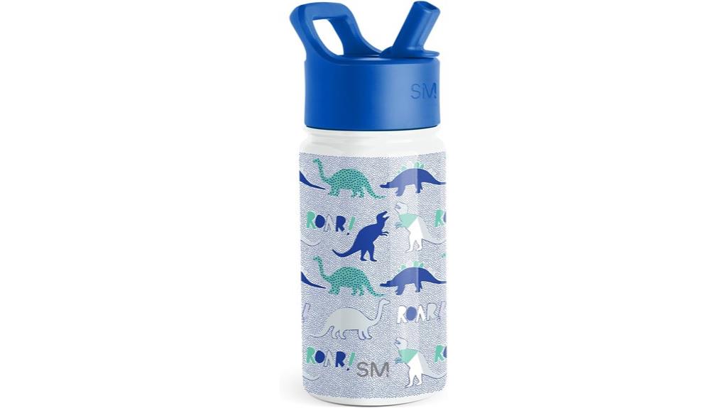 dinosaur design kids water bottle