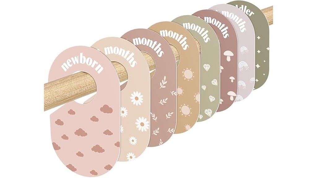 double sided baby closet organizer