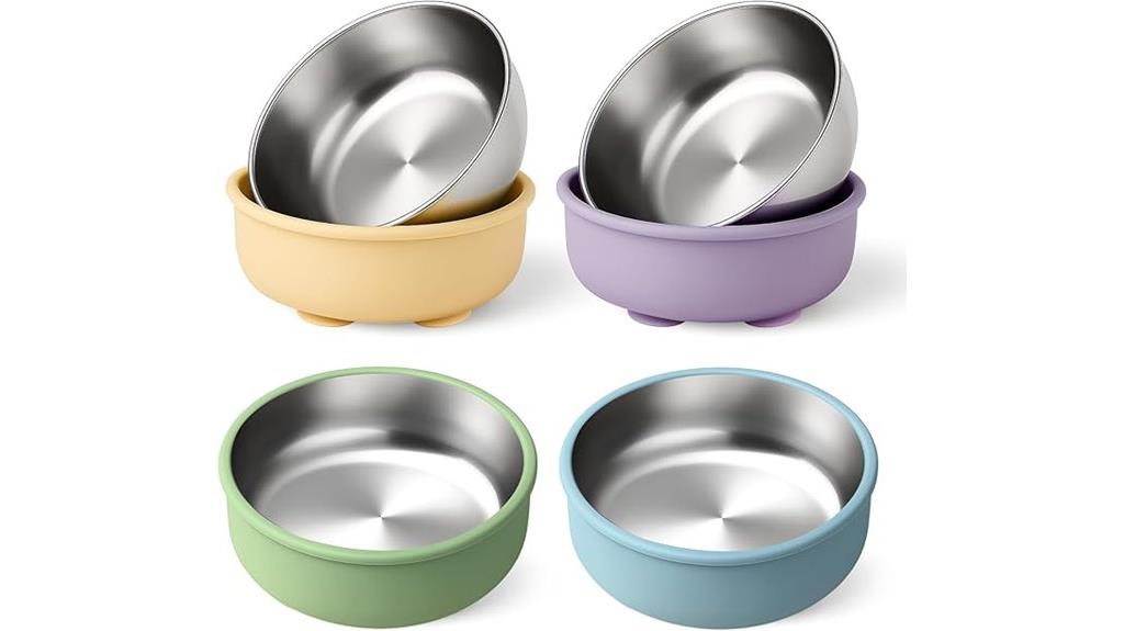durable stainless baby bowls
