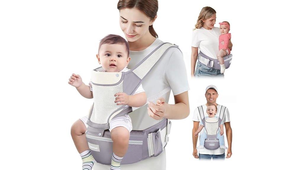 ergonomic infant hip carrier
