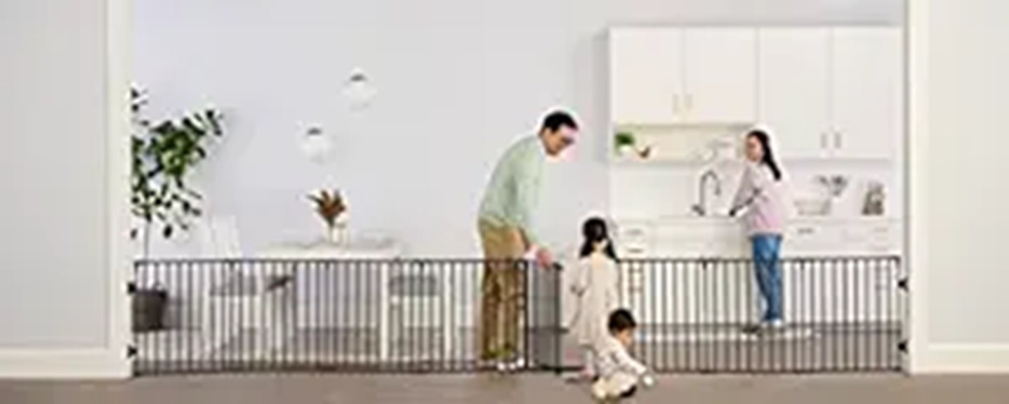 extended adjustable baby gate
