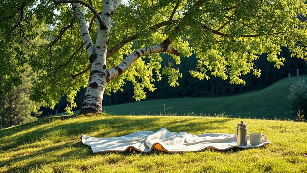 find shaded peaceful relaxation