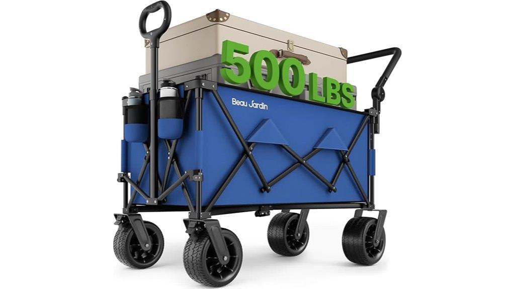 folding beach wagon wheels